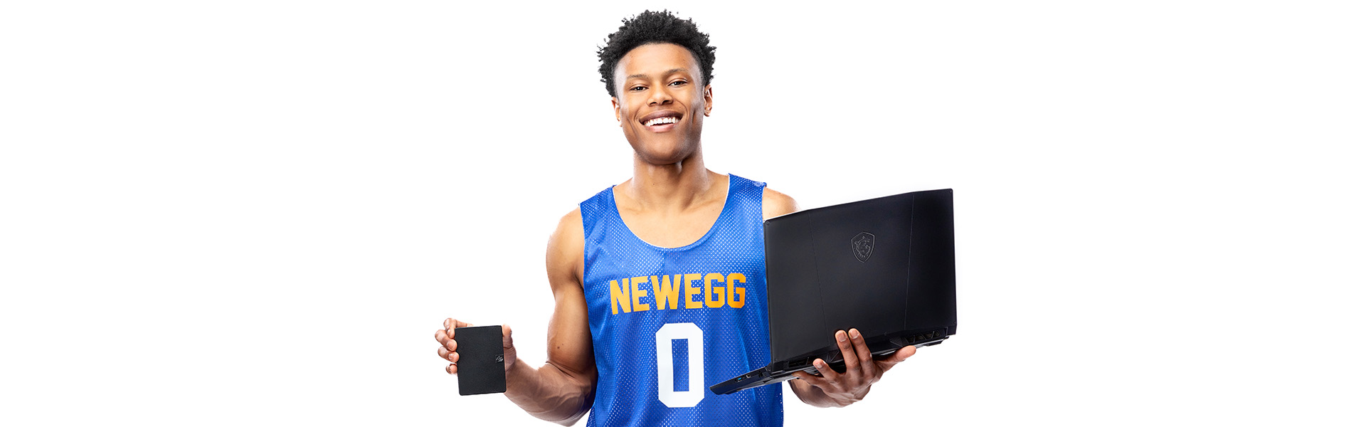 Jaylen Clark of the UCLA Men’s Basketball Team Scores with Newegg, MSI and Seagate Technology