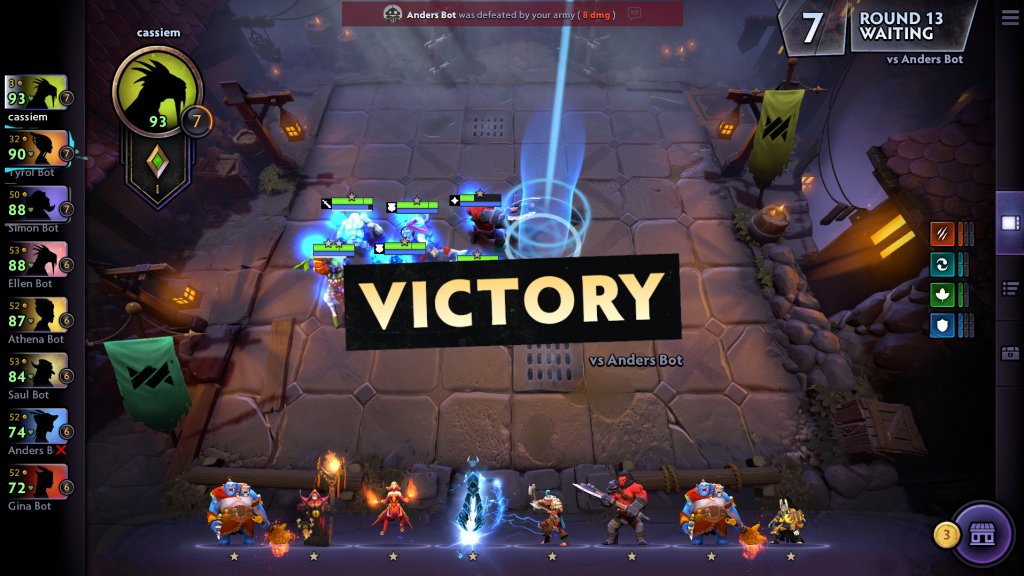 dota underlords victory screenshot