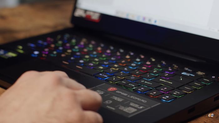 With a steel series RGB keyboard
