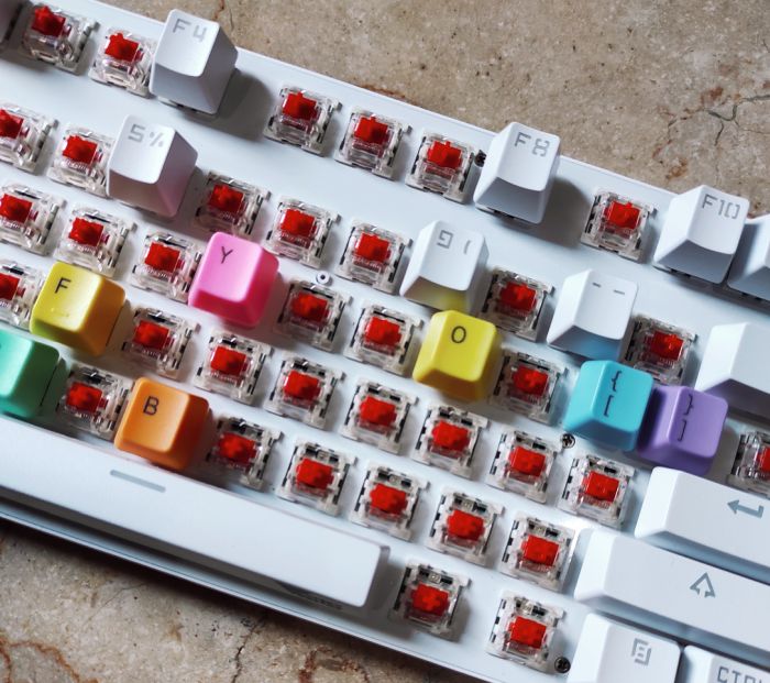 Mechanical Keyboard with Red Switches