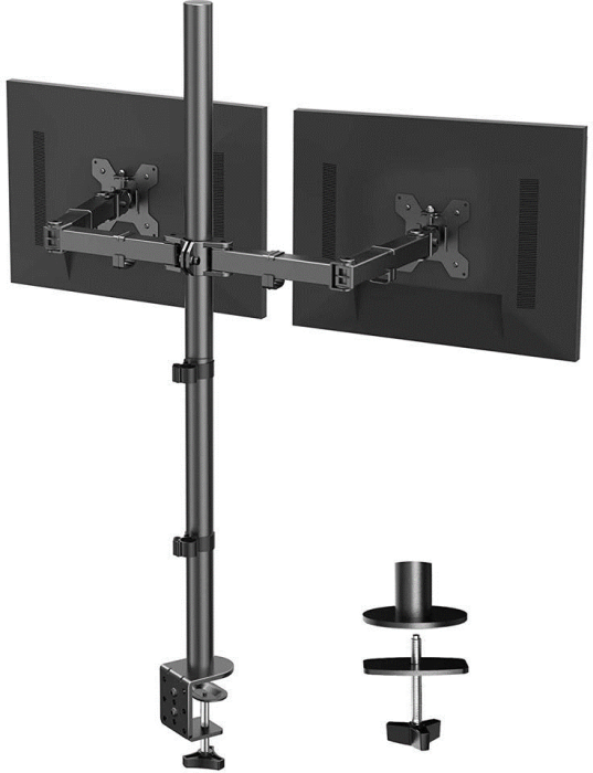 Huanou dual arm monitor stand
